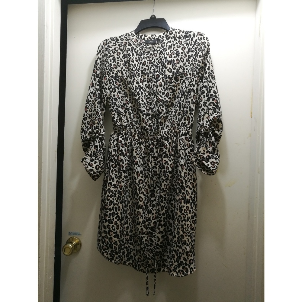 Apt. 9 Leopard Print Shirt Dress - Picture 2 of 6